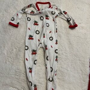 Kyte BABY Red and White Holiday Footie